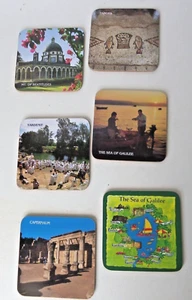 El Mar de Galilea Israel Juego de 6 Posavasos de Bebidas Diferentes Imágenes Espalda de Corcho - Imagen 1 de 9