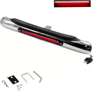28" Hitch Bumper Step W/Led Brake Light with Hitch Pin & Hitch stabilizer - Bild 1 von 9