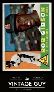 1960 Topps #73 Bob Gibson Vintage St. Louis Cardinals Baseball Card