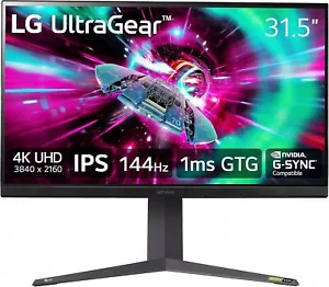 LG Gaming Monitor 32 inch 4K IPS Monitor UltraGear Display Port HDMI 144Hz 1ms - Picture 1 of 24