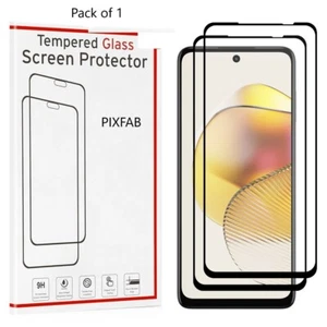For Motorola Moto G73 Full Screen Curved Tempered Glass Screen Guard Protector - Picture 1 of 12