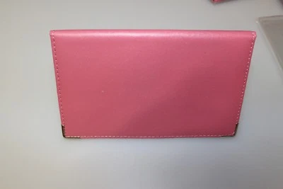 NOT BRANDED Qualität PU Kunstleder Golf Scorekarten Halter Mittelrosa Bleistift/Elastisch 4" x 7"