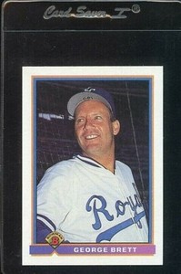 1991 BOWMAN #300 GEORGE BRETT HOF KANSAS CITY ROYALS 