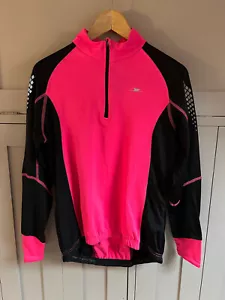 Crane Active ladies 1/2 zip softshell cycle jacket | Pink/Black | Small | - Picture 1 of 5