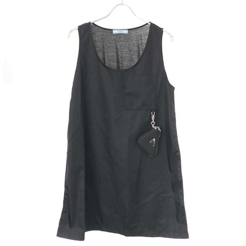 Prada RE NYLON abito smanicato con marsupio triangolo 139690 S212 1XBH usatoone