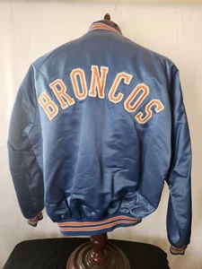 🚨🔥Vintage Chalk Line XL Denver Broncos Starter Style Spellout Jacket EUC Rare! - Picture 1 of 10