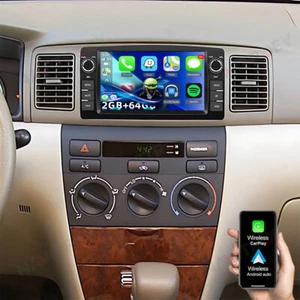 Unidad principal GPS radio estéreo para automóvil 2+64 GB para Toyota Corolla 2000-2006 Apple Carplay - Imagen 1 de 24