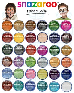 Snazaroo Face Paint & Body Make Up Many Colours Stage Fancy Dress Halloween 18ml - Picture 1 of 50