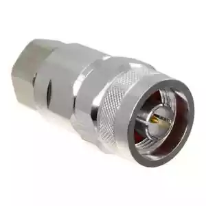 N Male Plug Clamp LMR-400 connector EZ-400-NMC-2-D Times Microwave Hex Nut Knurl - Picture 1 of 6