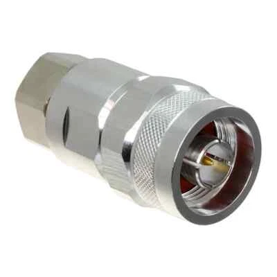 N Male Plug Clamp LMR-400 connector EZ-400-NMC-2-D Times Microwave Hex Nut Knurl - Image 1 of 4