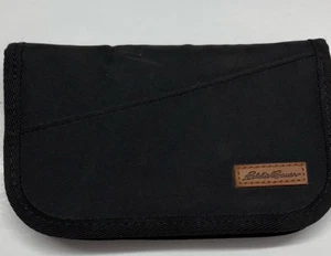Eddie Bauer Geldbörse mit umlaufendem Reißverschluss schwarz Nylon - Bild 1 von 3