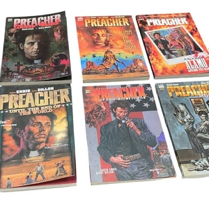 Preacher Graphic Novel Vol 1-9 Texas Comic Book Collectable Garth Ennis  - Bild 1 von 11