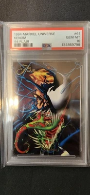 1994 Marvel Universe Venom #61 Card PSA 10 GEM MT - Image 1 of 2