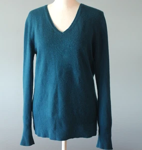 Suéter de cachemir Apt 9 cuello en V 100 % cachemir para mujer talla grande azul - Imagen 1 de 21