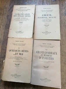 Lot 4 livres Les bois,les champs et les jardins vues sur le monde animal Roland - Foto 1 di 1