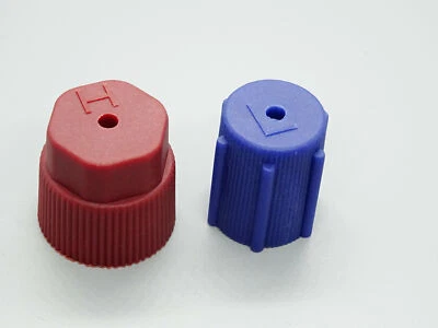 1 x Set Kappe Deckel Set für Kfz Klimaanlagen Anschluss Hochdruck Niederdruck - Bild 1 von 3