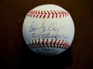 BOB FELLER #19 RETIRED JERSEY CLEV INDIANS SIGNED AUTO L/E OML HOF BASEBALL LTR - Picture 1 of 5