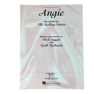 Angie Sheet Music Piano Vocal The Rolling Stones New Hal Leonard - Picture 1 of 4