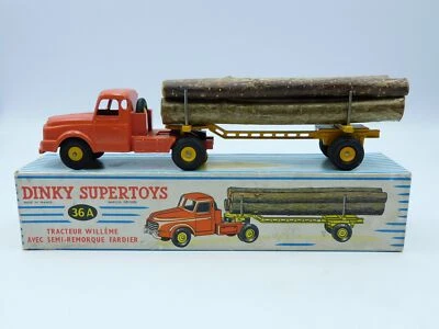 Dinky Tracteur Willème Fardier Log Lorry 36A prima versione diecast 1:55  - Immagine 1 di 4
