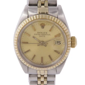 ROLEX Datejust 6917 Automatic Watch 18K Yellow Gold/Stainless Steel Gold - Picture 1 of 14
