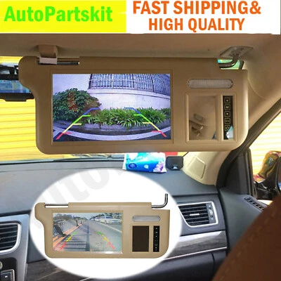 A pair 7" Car LCD Rear View Mirror Screen Monitor DVD/VCD/GPS/TV Sun Visor - Image 1 of 4