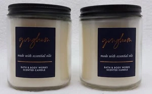 2 Bath Body Works GINGHAM 1-Docht Medium Einmachglas Duftkerze - Bild 1 von 2