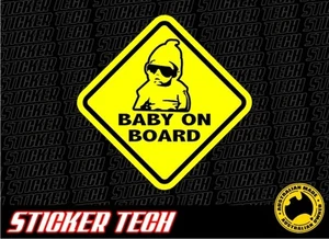 WARNING HANGOVER MOVIE BABY ON BOARD STICKER DECAL SUITS NEW BORN BOY GIRL - Picture 1 of 1