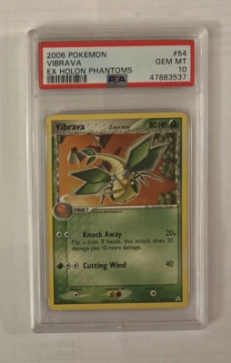 2006 Pokemon Vibrava EX Holon Phantoms Card #54 PSA 10 - Image 1 of 2