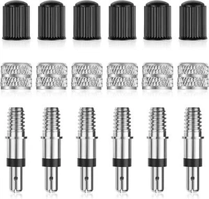 Fahrrad Ventilkern Set, 6 Stück Deutschland Typ Ersatz Fahrrad Ventil Set kompatibel für - Bild 1 von 10