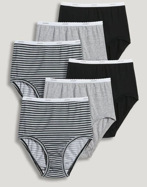 6 Pair Women's Jockey Classic Briefs - Size 5 (S) -New in Pkg. - Image 1 of 1