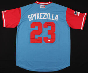 Mike Minor Signed Texas Rangers Player's Weekend Jersey Inscribed "Spykezylla" 