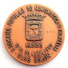 Spain- I semana de Numismática y Filatelia 1980. Madrid SC/UNC. Cobre 29,3 g.