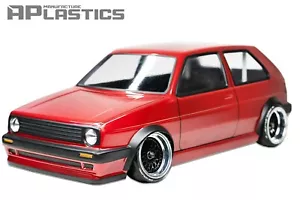 RC Body Car Drift Touring 1:10 Volkswagen Golf MK2 VW style APlastics New Shell - Picture 1 of 12