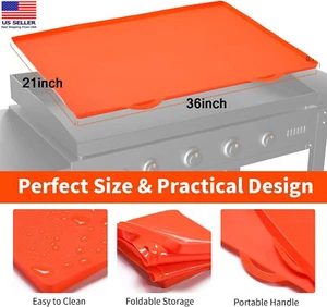 Tappetino in silicone 36 pollici per copertura griglia Blackstone accessori griglia pulizia - Foto 1 di 16