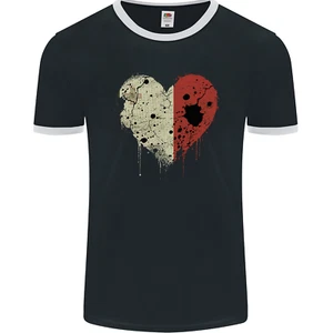 Love Malta Flag Maltese Day Football Mens Ringer T-Shirt FotL - Picture 1 of 3