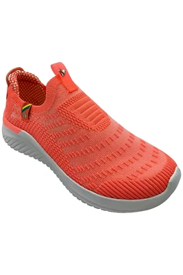 Skechers Kids Girls Ultra Flex 3.0 Happy Bright Sneaker Coral Coral - Image 1 of 3