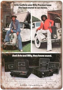Craig Powerplay Autoradio Arlo Guthrie Billy Preston 10"x7" Retro Look Schild D12 - Bild 1 von 2