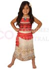 Deluxe Moana Polynesia Princess Dress Girls Kids BookWeek Costume + Necklace