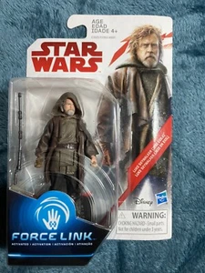 Star Wars Force Link Luke Skywalker (Jedi Exile) 3.75 Figure The Last Jedi NEW - Picture 1 of 2