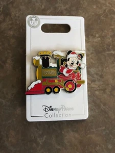 Disney 2019 Navidad - Mickey con tren de Navidad - Prendedor North Pole Express - Imagen 1 de 8