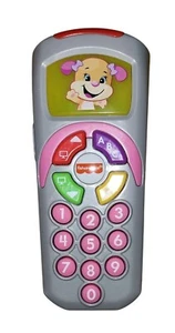 Fisher-Price Pretend TV Remote Baby Toy Laugh & Learn 6-36 months Sis's Remote - Picture 1 of 4