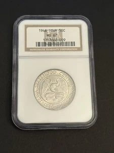 1946 IOWA COMMEMORATIVE HALF DOLLAR NGC MS67 NICE COIN! - Picture 1 of 6