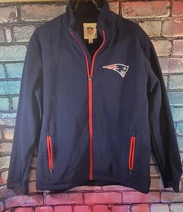 New England Patriots Blue Full Zip NFL Jacket Mens Size XL BEAUTIFUL CONDITION - Picture 1 of 5