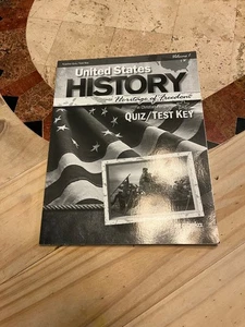 Abeka: United States History Heritage of Freedom (Quiz Test Key) Volume 1 Only! - Picture 1 of 6