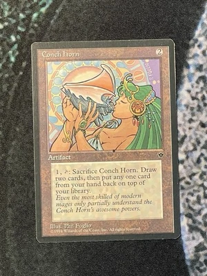 MTG FALLEN EMPIRES CONCH HORN - Image 1 of 2