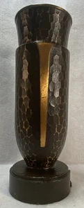 Bronze Grabstein Grab gehämmert Patrizier Blumenvase Deko Stil 10,5" - Bild 1 von 7