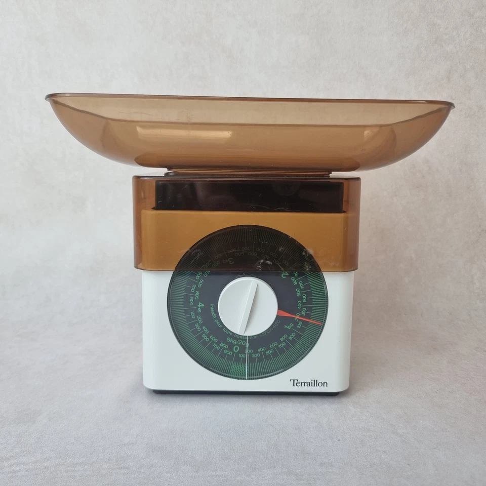 Balance de Cuisine Terraillon - Années 70 - Plastique Beige - Photo 1/4