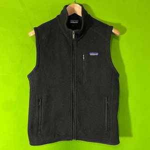 Kleine Patagonia Fleece Better Sweater Weste schwarz durchgehender Reißverschluss Taschen - Bild 1 von 5