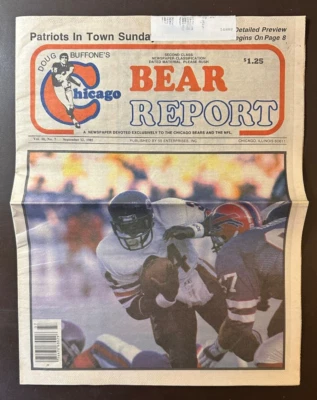 Informe Chicago Bears 9/12/1985 - vs Tampa Bay Bucs, Walter Payton Foto 1 de 4