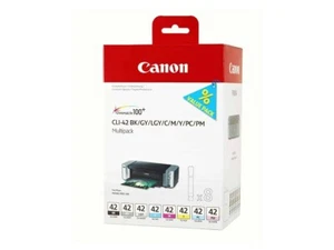 Oryginalne wkłady atramentowe Canon CLI-42 partia - BEZPŁATNA DOSTAWA W WIELKIEJ BRYTANII! VAT w zestawie - Zdjęcie 1 z 10
